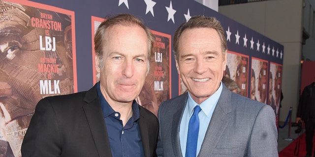 Actors Bob Odenkirk (L) and Bryan Cranston (R) worked together on the series 