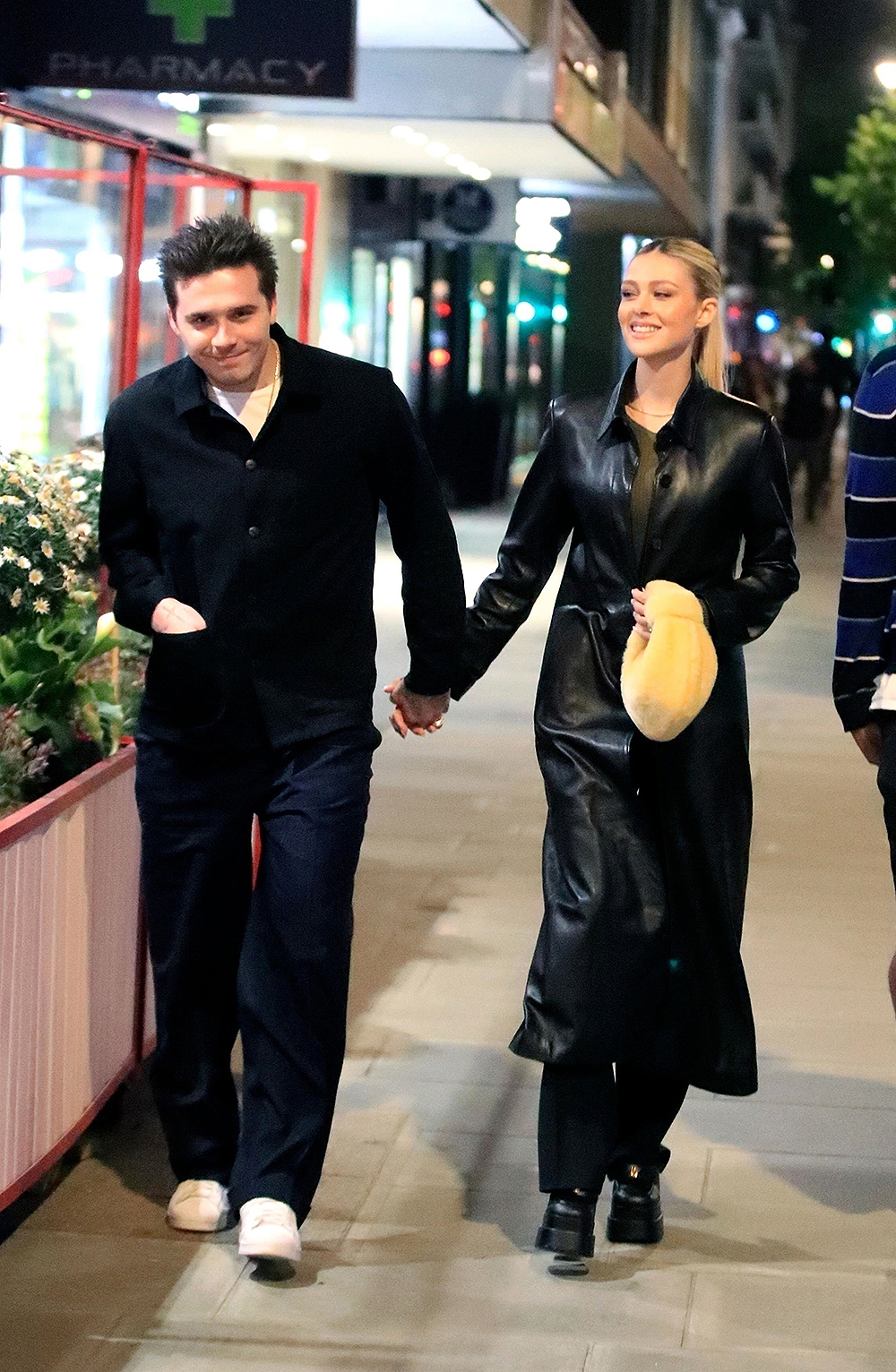London, UNITED KINGDOM - *EXCLUSIVE* - Smiling like the cat who's got the cream, Brooklyn Beckham still seems smitten and very much in love as he holds his new wife Nicola Peltz's hand on an evening out in London.The couple is pictured for the first time back in the UK since tying the knot at their lavish wedding as the newlyweds look happy on a night out at the Chiltern Firehouse. Nicola showed off her sparkling wedding ring whilst locking arms with her man Brooklyn.Pictured: Brooklyn Beckham, Nicola PeltzBACKGRID USA 13 MAY 2022 USA: +1 310 798 9111 / usasales@backgrid.comUK: +44 208 344 2007 / uksales@backgrid.com*UK Clients - Pictures Containing ChildrenPlease Pixelate Face Prior To Publication*