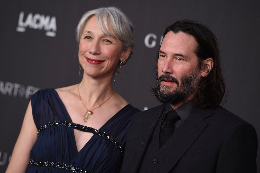Keanu Reeves, Alexandra Grant. Keanu Reeves and Alexandra Grant arrive at the 2019 LACMA Art and Film Gala at Los Angeles County Museum of Art, in Los Angeles
2019 LACMA Art and Film Gala, Los Angeles, USA - 02 Nov 2019