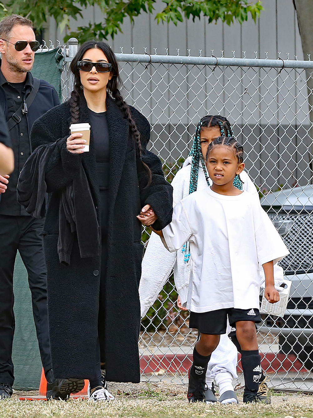 Kim Kardashian takes her kids to watch Saint play a soccer match in Calabasas. 03 Apr 2022 Pictured: Kim Kardashian. Photo credit: P&P / MEGA TheMegaAgency.com +1 888 505 6342 (Mega Agency TagID: MEGA844386_006.jpg) [Photo via Mega Agency]
