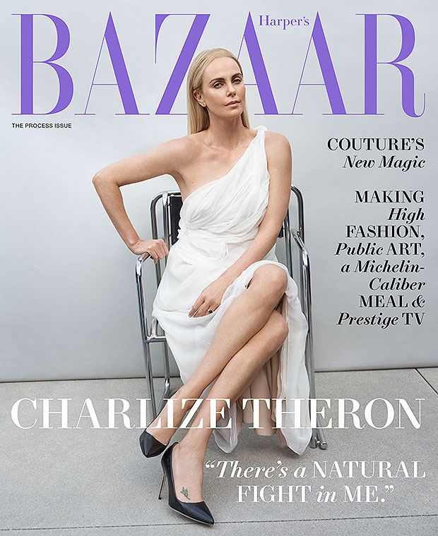 Charlize Theron Harper's Bazaar cover