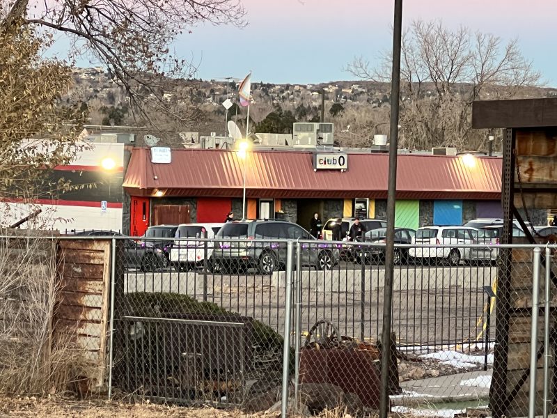 A gunman killed at least five people at a LGBTQ nightclub in Colorado Springs before patrons confronted and stopped him, police say.